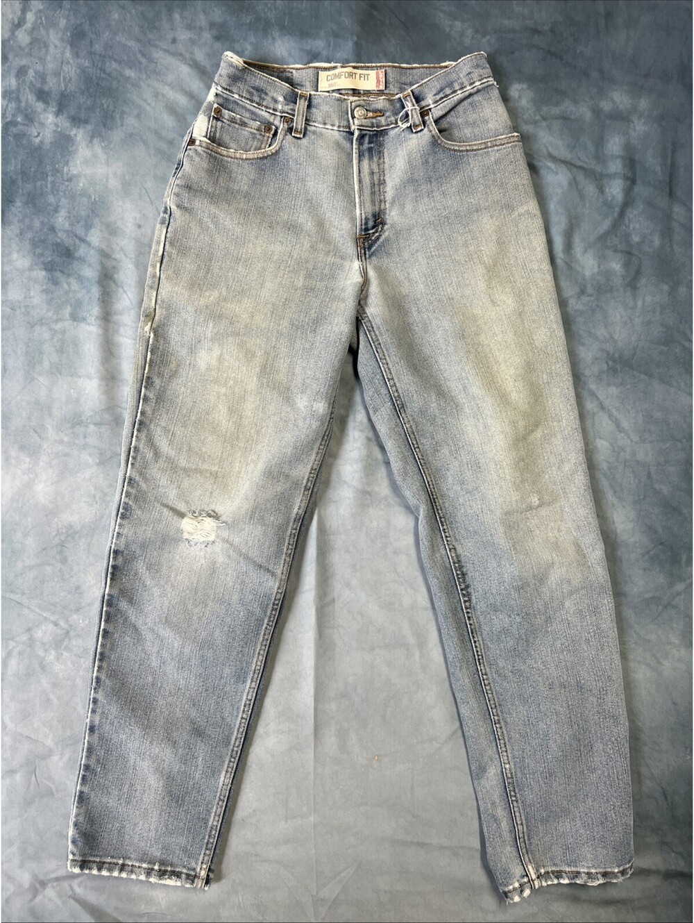 Levis 560 Comfort Fit Mens Jeans 29x32 Blue Vintage Distressed Skater Grunge Y2K
